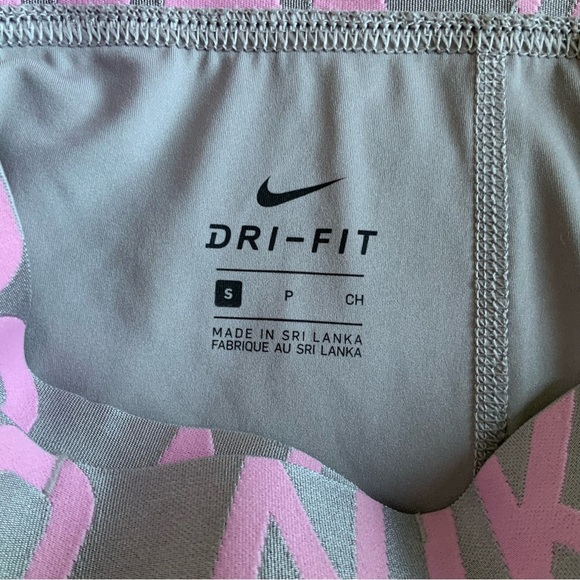 Nike Women's Gray and Pink Athletic Shorts - Picture 4 of 9